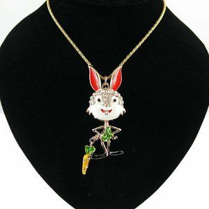 Whimsical Sassy Peter Rabbit Necklace